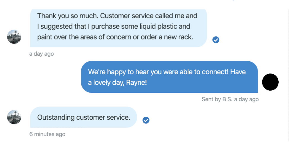 online customer care compliment