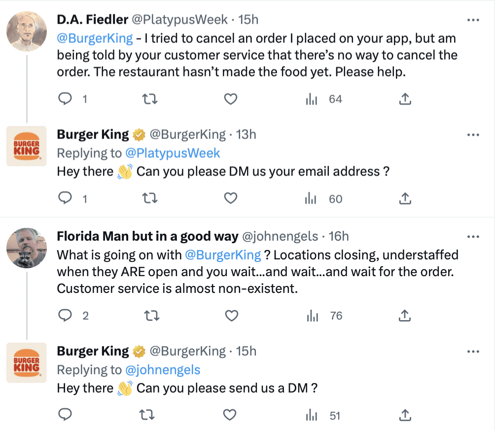 burger king direct mention SMCC