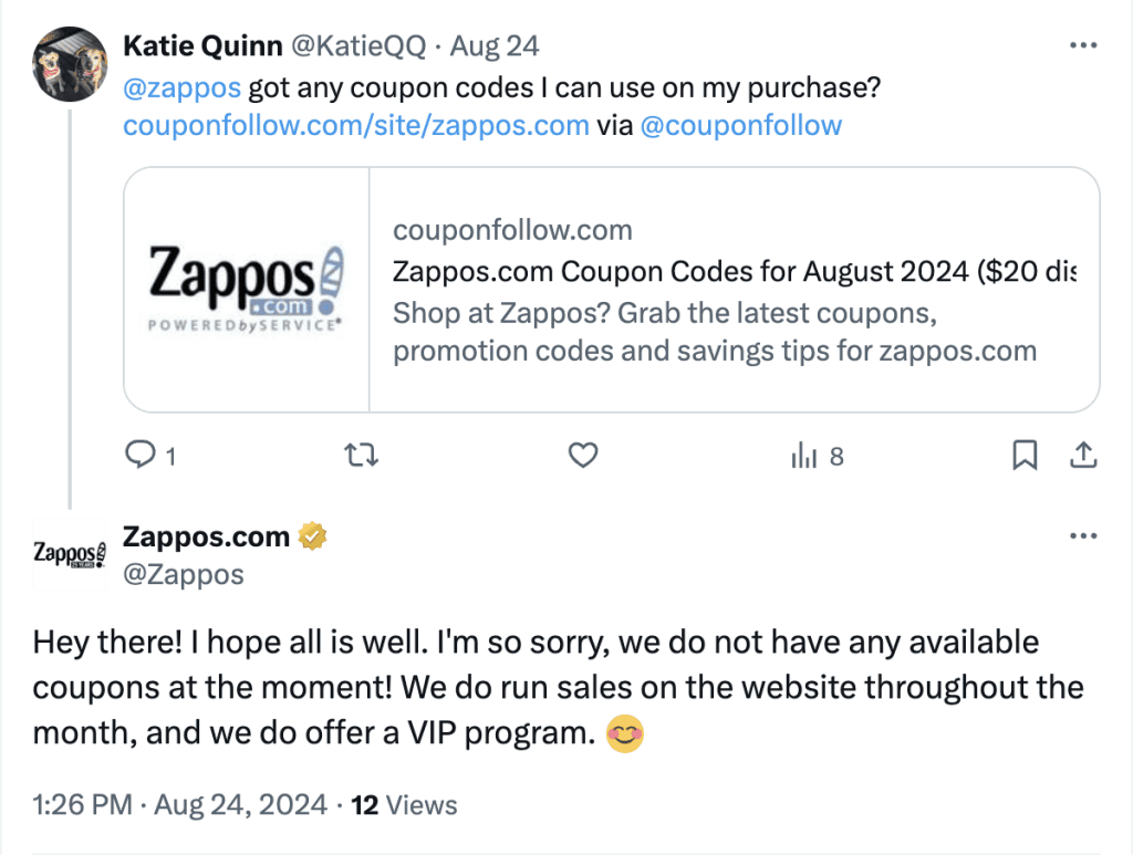 zappos social media escalations