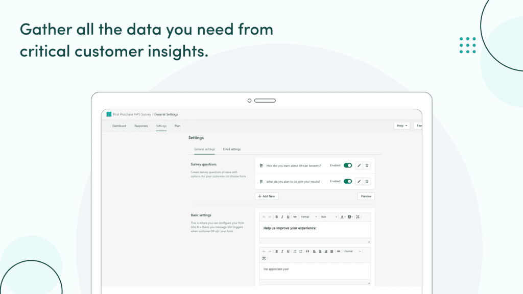 shopify post purchase survey customer pain points