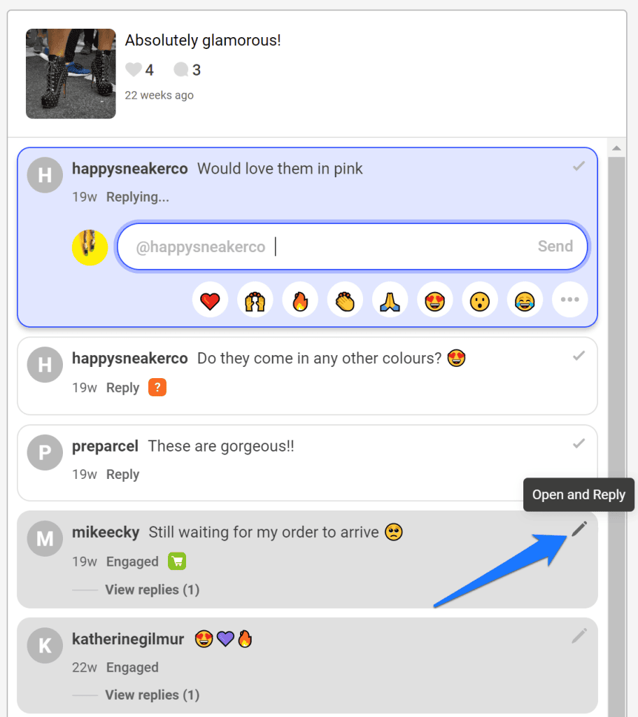 ad comments on social media Buffer